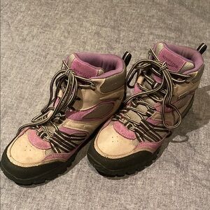 Kenetrek Bridger Ridge High Women's size 6 Leather Hiking Boots purple/tan